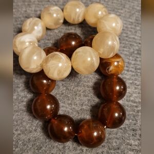 VINTAGE CHUNKY BEADED LUCITE BRACELETS for men or women